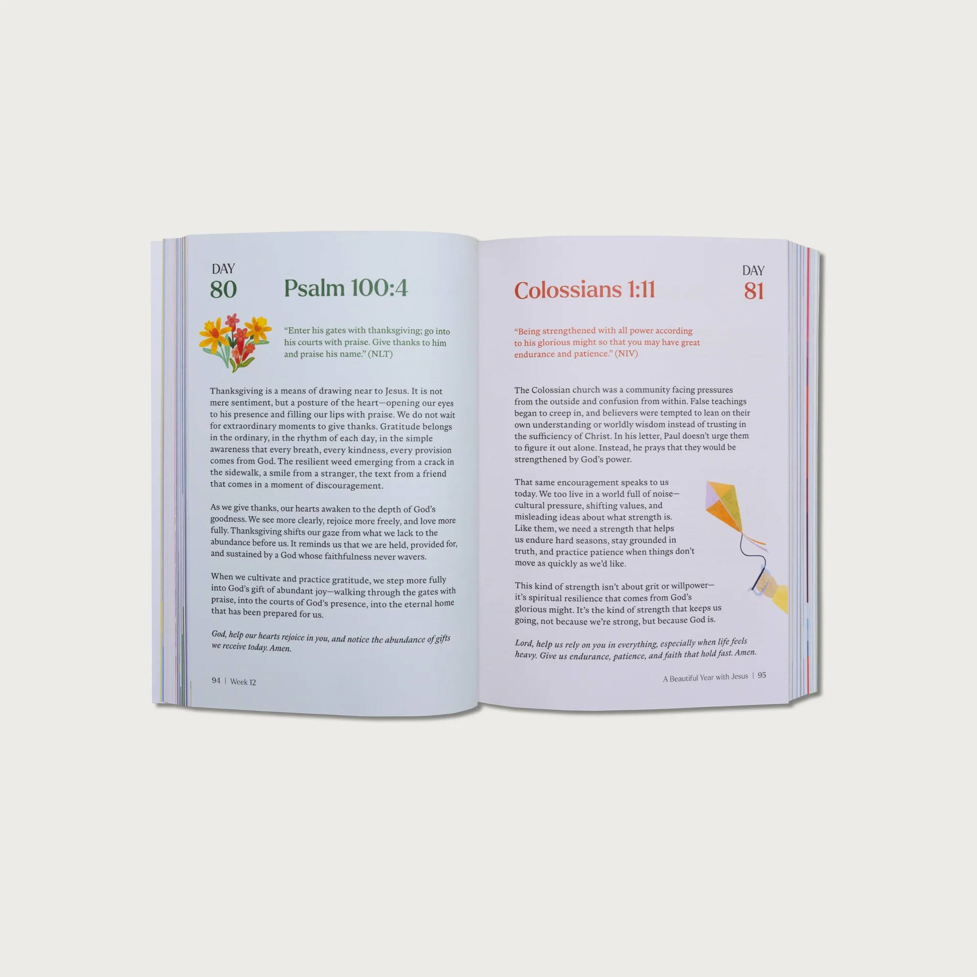 A Beautiful Year With Jesus: The 365 Day Bible Devotional - Alabaster